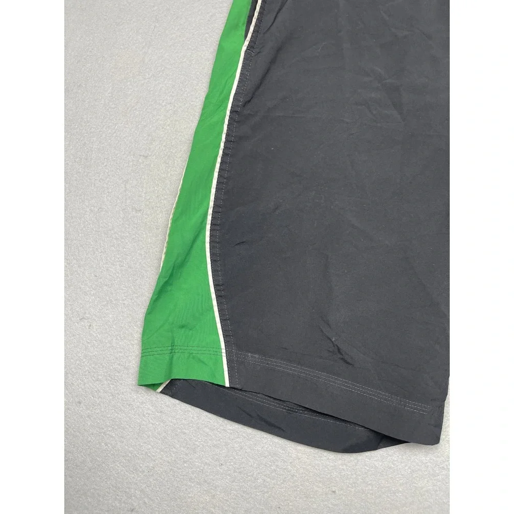 Nike Athletic Shorts Nylon Black Green Size Medium Mens